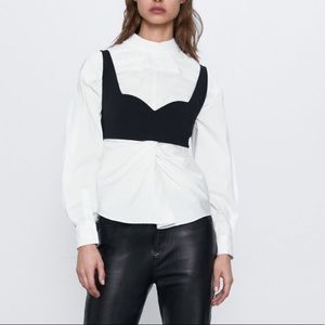 ZARA black crop tank top - new with tag!